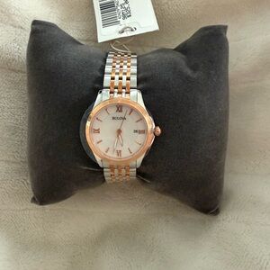 Bulova Watch Rose Gold new with tags, box and manual
